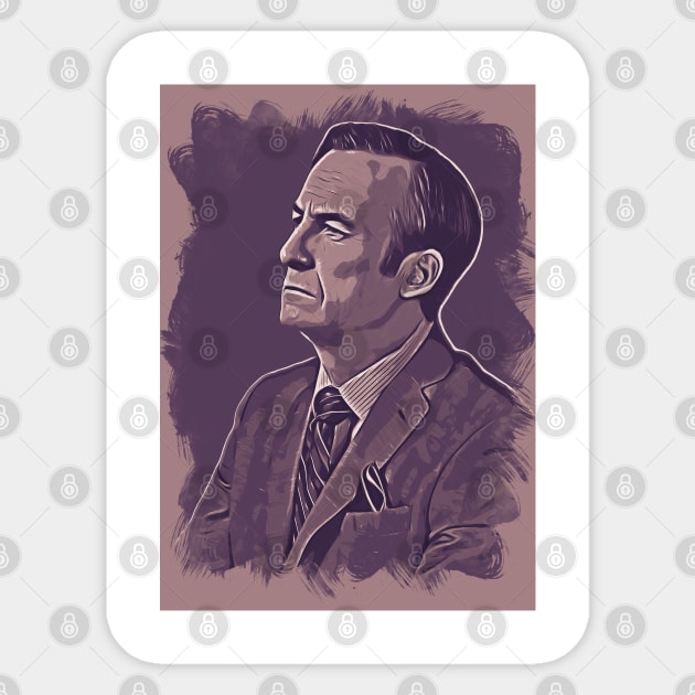 Saul Goodman Poster Art Sticker by Rezronauth